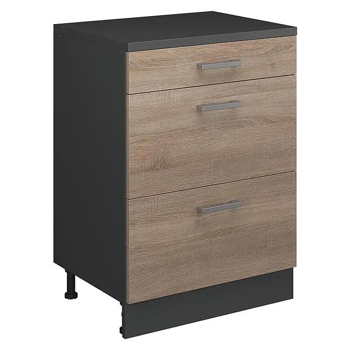 Küchenschrank für Dachschrägen R-Line 60 cm Sonoma Art.-Nr. 61705 - 