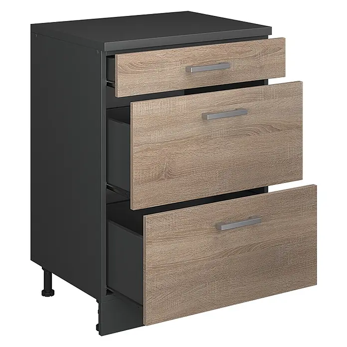 Küchenschrank für Dachschrägen R-Line 60 cm Sonoma Art.-Nr. 61705 - 