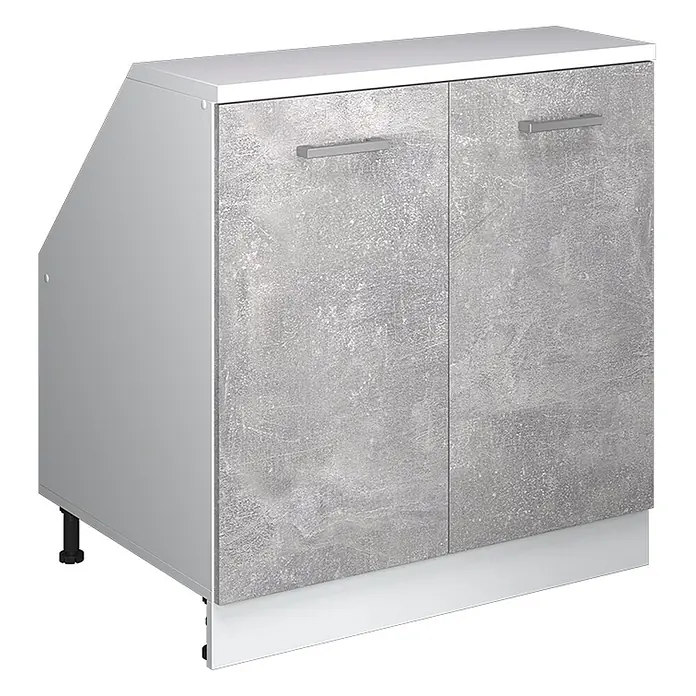 Küchenschrank für Dachschrägen R-Line 80 cm Beton Art.-Nr. 60508 - 