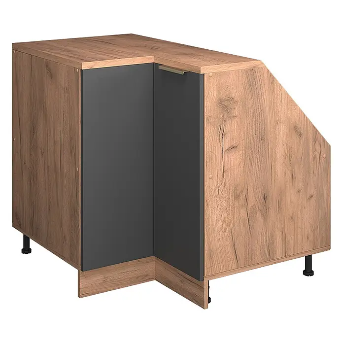 Küchenschrank für Dachschrägen R-Line 75.6 cm Anthrazit-Gold Art.-Nr. 60679 - 