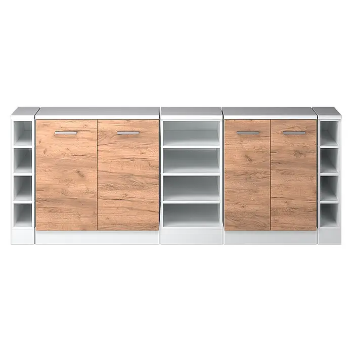 Küchenschrank für Dachschrägen R-Line 210 cm Goldkraft Eiche Art.-Nr. 60381 - 