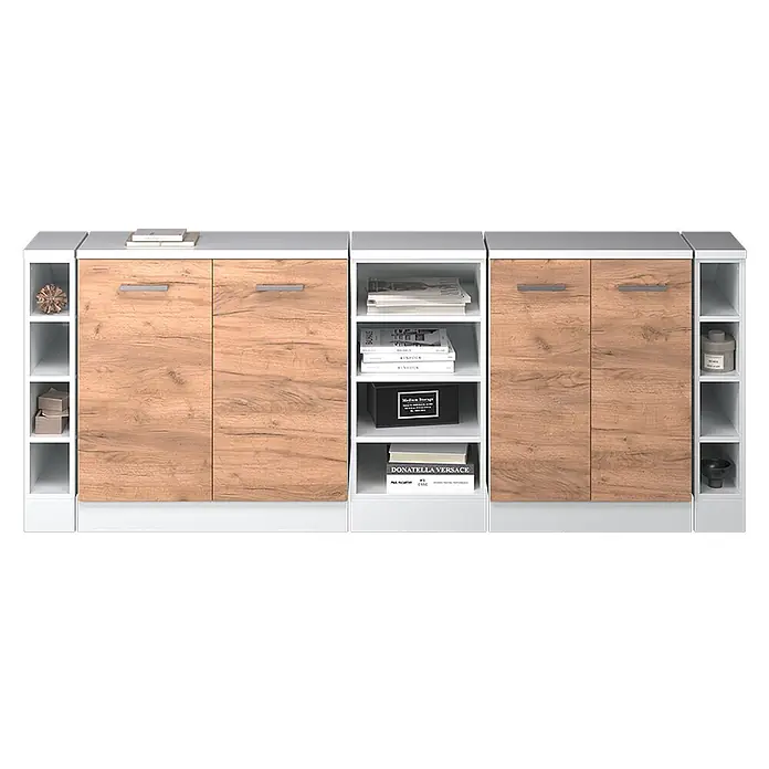 Küchenschrank für Dachschrägen R-Line 210 cm Goldkraft Eiche Art.-Nr. 60381 - 
