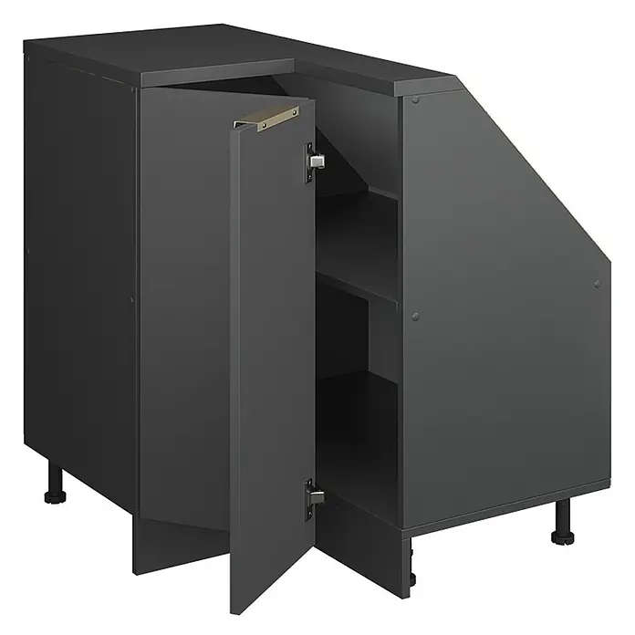 Küchenschrank für Dachschrägen R-Line 75.6 cm Anthrazit-Gold Art.-Nr. 60617 - 