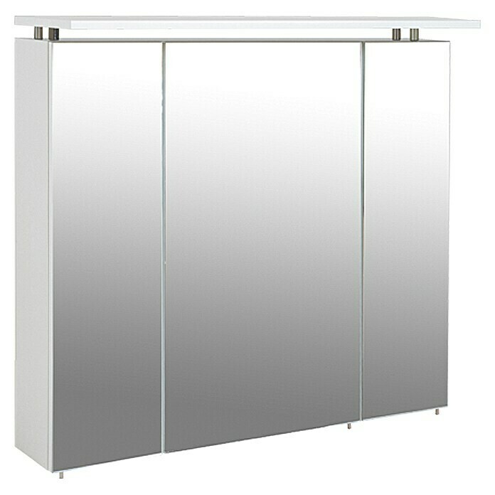 Schildmeyer LED-Spiegelschrank Beauty (Breite: 80 cm, Energieeffizienzklasse: A++ bis A, Mit Beleuchtung, MDF, Weiß)