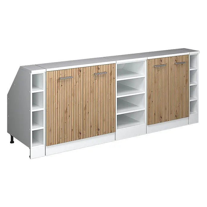 Küchenschrank für Dachschrägen R-Line 210 cm Artisan-Eiche Art.-Nr. 60065 - 