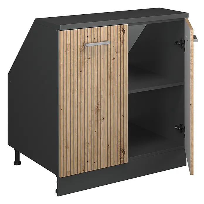 Küchenschrank für Dachschrägen R-Line 80 cm Artisan-Eiche Art.-Nr. 60430 - 