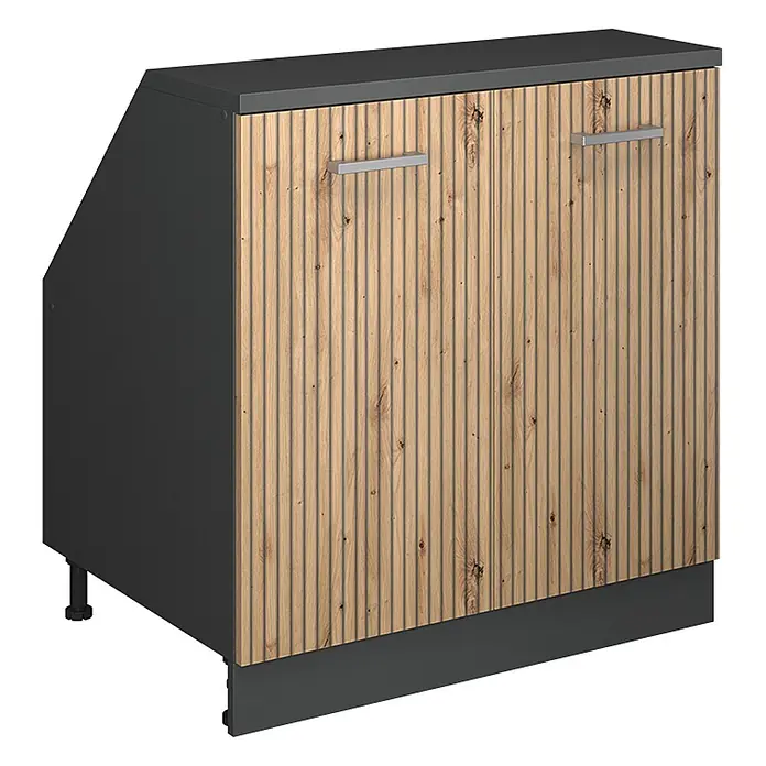 Küchenschrank für Dachschrägen R-Line 80 cm Artisan-Eiche Art.-Nr. 60430 - 