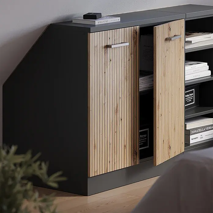 Küchenschrank für Dachschrägen R-Line 80 cm Artisan-Eiche Art.-Nr. 60430 - 