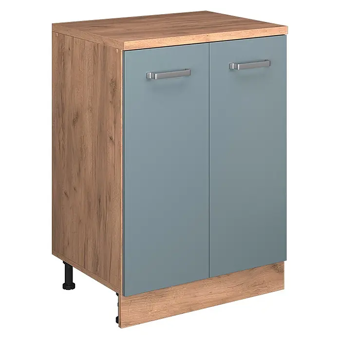 Küchenschrank für Dachschrägen R-Line 60 cm Blau-Grau Art.-Nr. 61763 - 