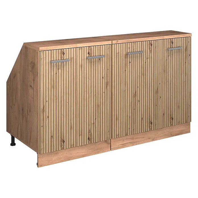 Küchenschrank für Dachschrägen R-Line 140 cm Artisan-Eiche Art.-Nr. 60486 - 