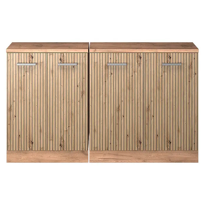 Küchenschrank für Dachschrägen R-Line 140 cm Artisan-Eiche Art.-Nr. 60486 - 