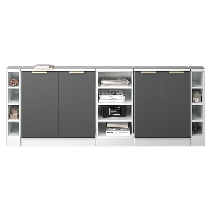 Küchenschrank für Dachschrägen R-Line 210 cm Anthrazit-Gold Art.-Nr. 60615 - 