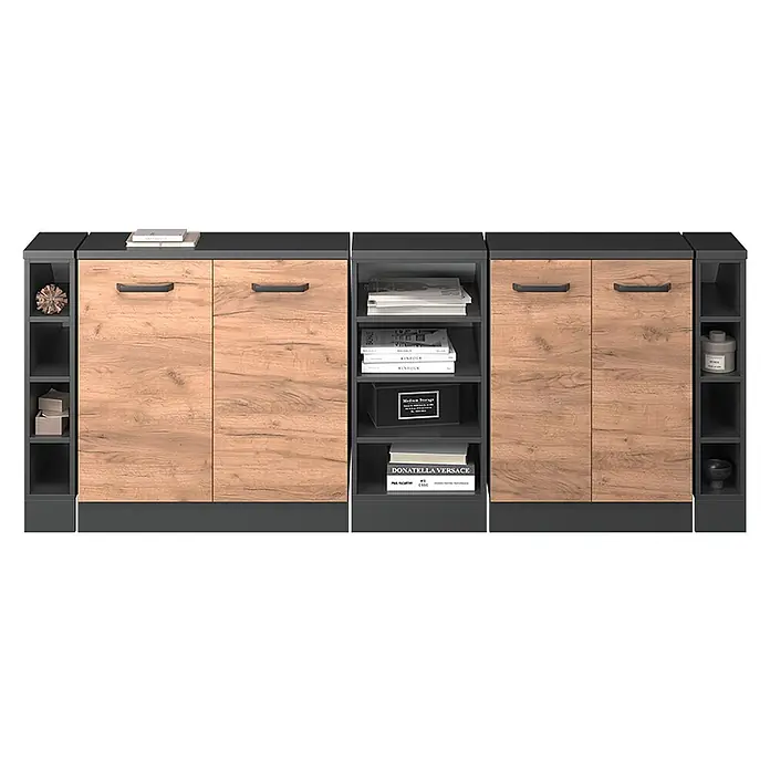Küchenschrank für Dachschrägen R-Line 210 cm Goldkraft Eiche Art.-Nr. 60181 - 