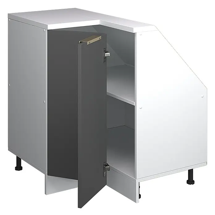 Küchenschrank für Dachschrägen R-Line 75.6 cm Anthrazit-Gold Art.-Nr. 60621 - 