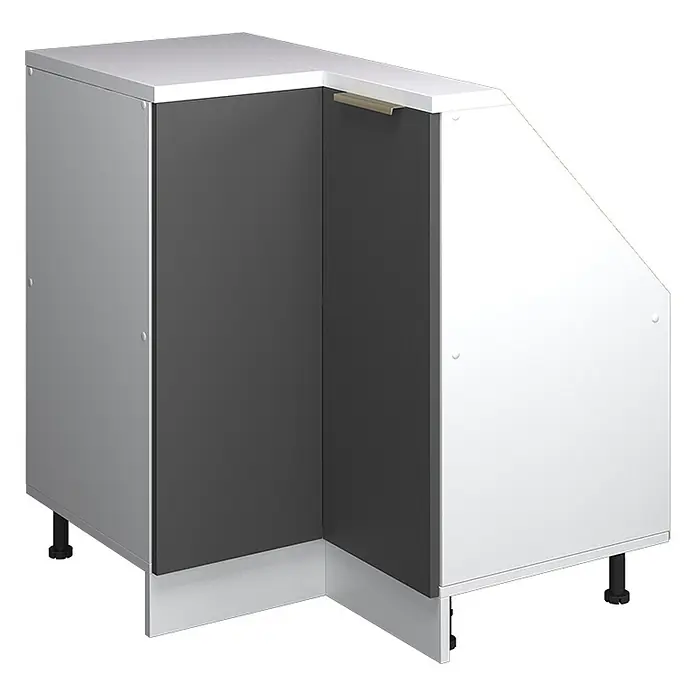 Küchenschrank für Dachschrägen R-Line 75.6 cm Anthrazit-Gold Art.-Nr. 60621 - 