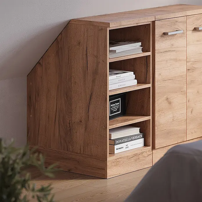 Küchenschrank für Dachschrägen R-Line 60 cm Goldkraft Eiche Art.-Nr. 60206 - 