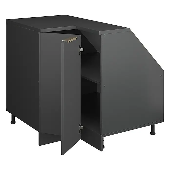 Küchenschrank für Dachschrägen R-Line 75.6 cm Anthrazit-Gold Art.-Nr. 60677 - 