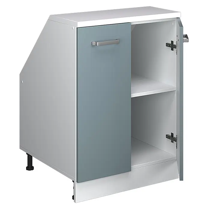Küchenschrank für Dachschrägen R-Line 60 cm Blau-Grau Art.-Nr. 60232 - 