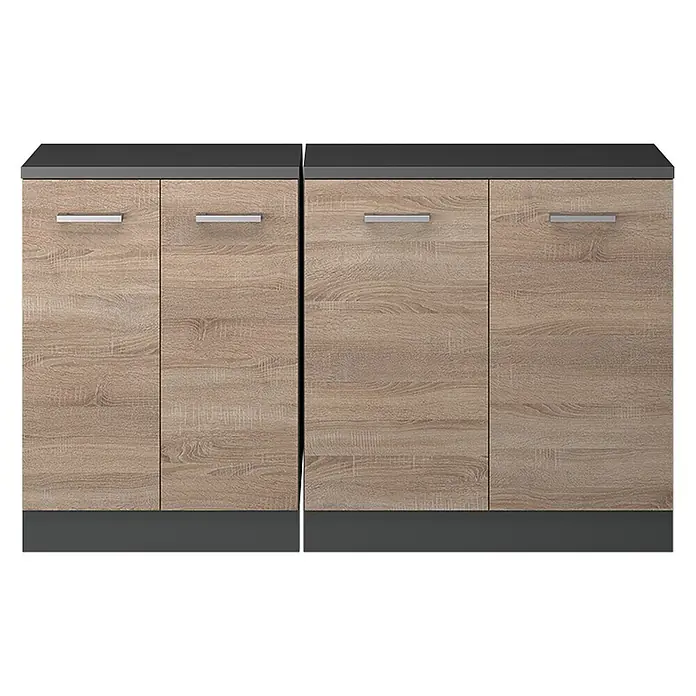 Küchenschrank für Dachschrägen R-Line 140 cm Sonoma Art.-Nr. 60448 - 