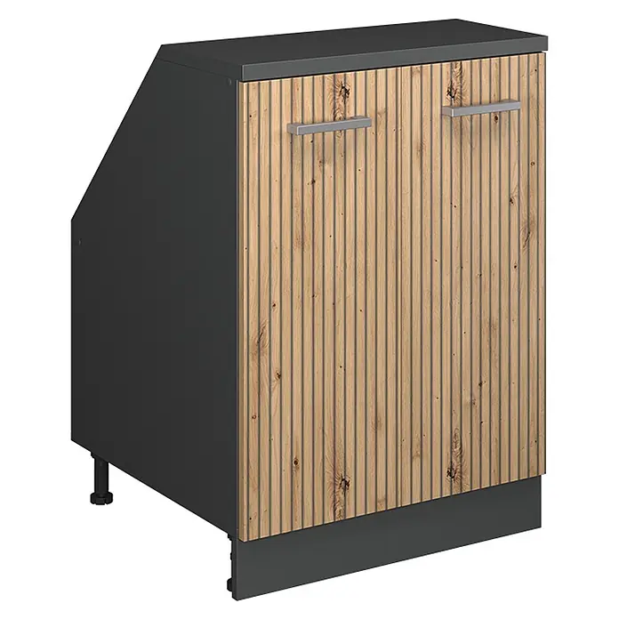 Küchenschrank für Dachschrägen R-Line 60 cm Artisan-Eiche Art.-Nr. 60536 - 
