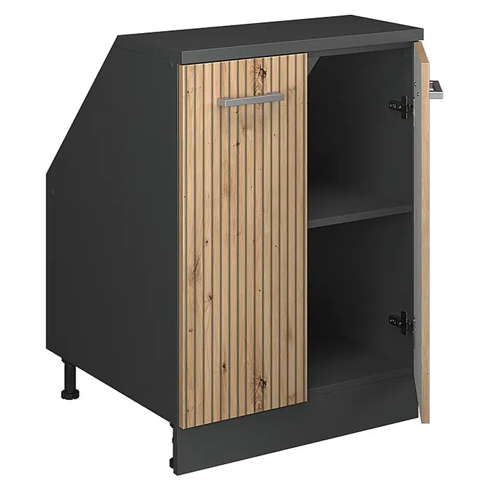 Küchenschrank für Dachschrägen R-Line 60 cm Artisan-Eiche Art.-Nr. 60536 - 