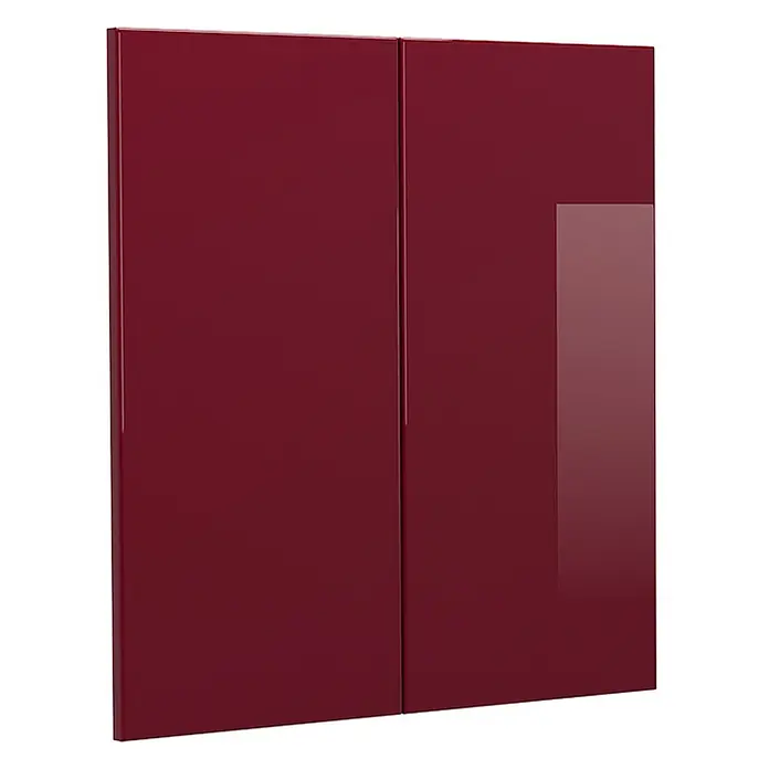 Küchenfront R-Line 59.2 cm Rot Hochglanz Art.-Nr. 41240 - 