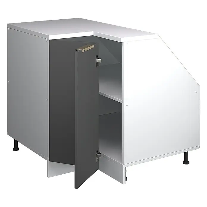 Küchenschrank für Dachschrägen R-Line 75.6 cm Anthrazit-Gold Art.-Nr. 60681 - 