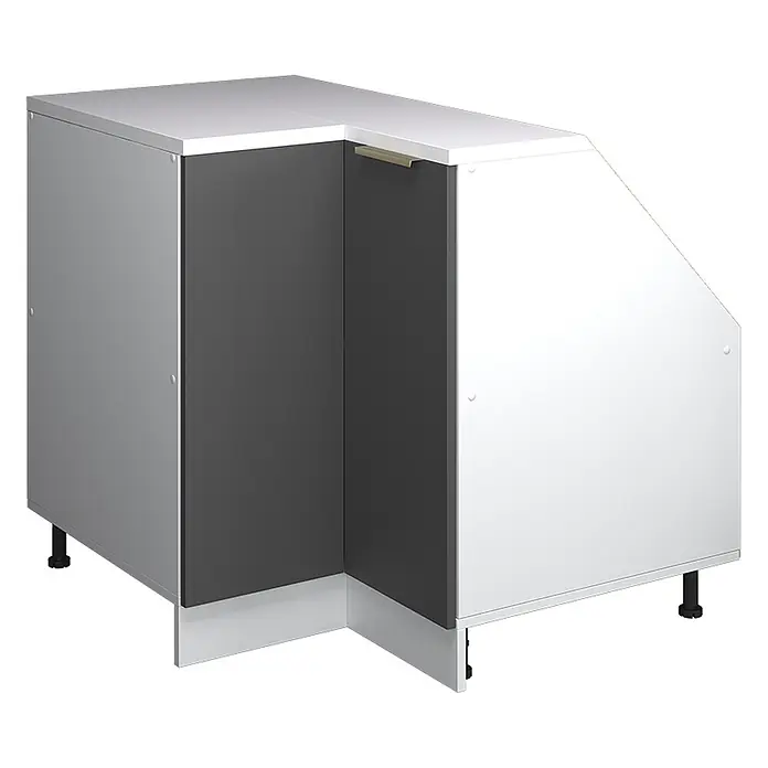 Küchenschrank für Dachschrägen R-Line 75.6 cm Anthrazit-Gold Art.-Nr. 60681 - 