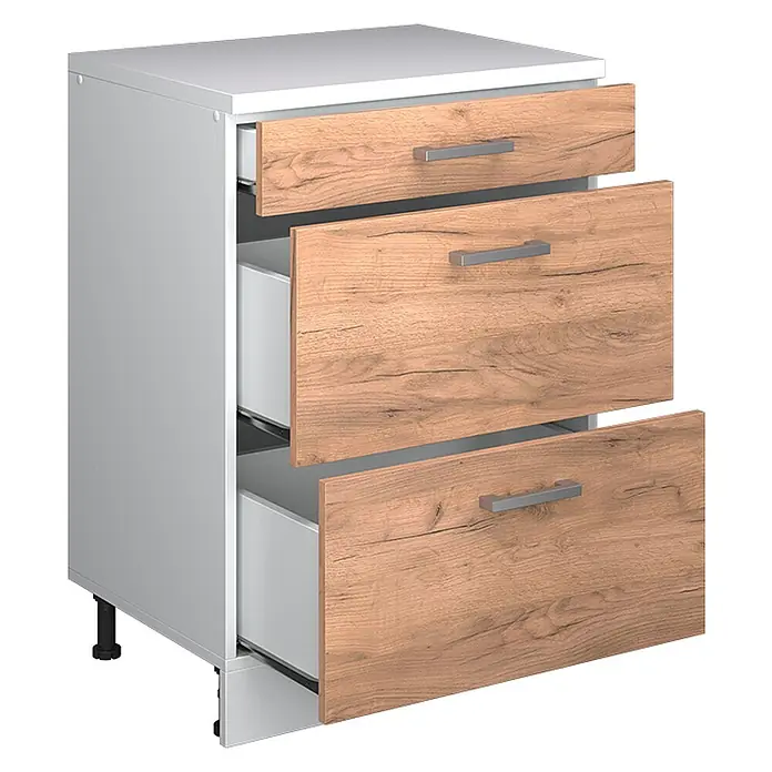 Küchenschrank für Dachschrägen R-Line 60 cm Goldkraft Eiche Art.-Nr. 61730 - 