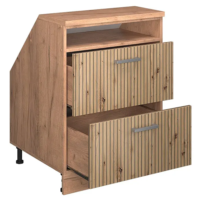 Küchenschrank für Dachschrägen R-Line 60 cm Artisan-Eiche Art.-Nr. 60265 - 