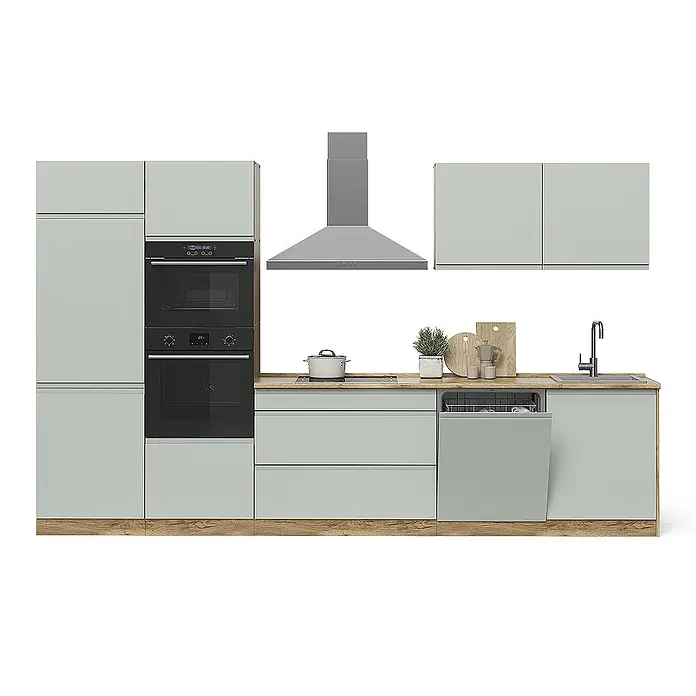 Küchenzeile R-Line 340 cm Pastellgrün Art.-Nr. 70597 - 