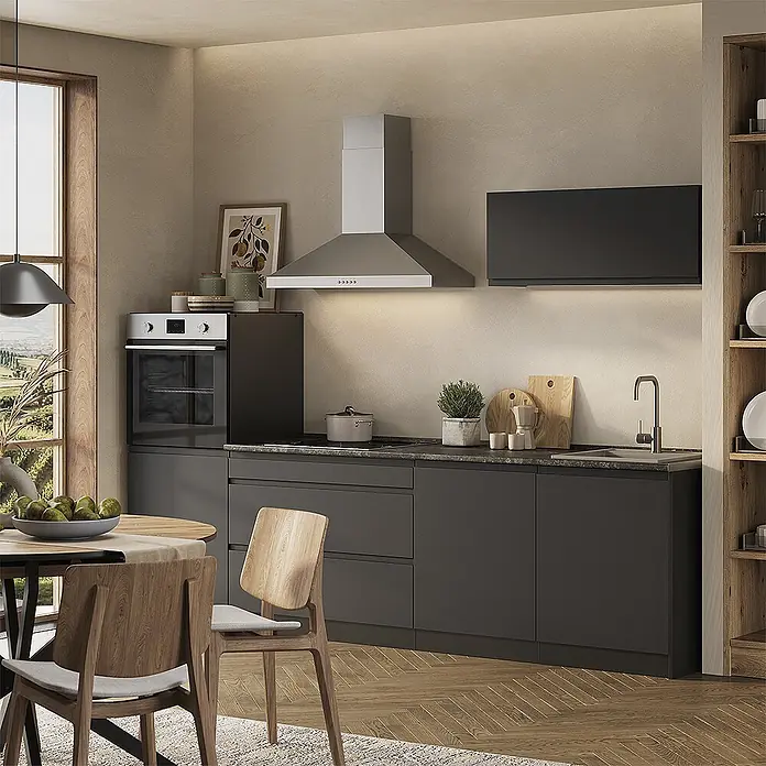 Küchenzeile R-Line 280 cm Anthrazit Art.-Nr. 70604 - 