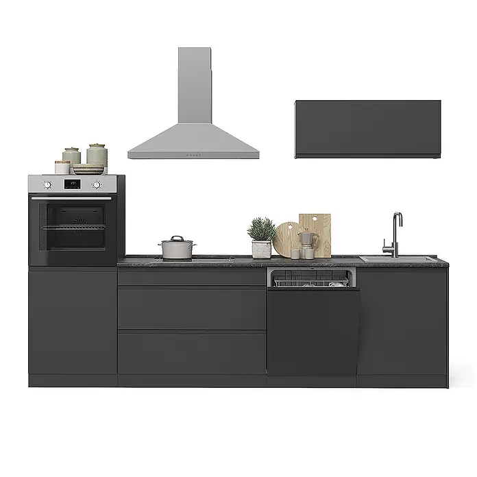 Küchenzeile R-Line 280 cm Anthrazit Art.-Nr. 70604 - 