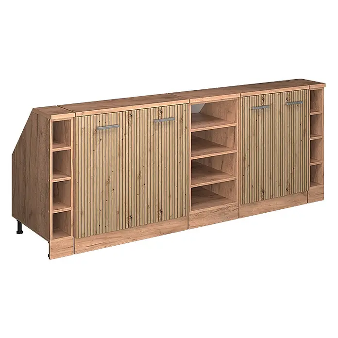 Küchenschrank für Dachschrägen R-Line 210 cm Artisan-Eiche Art.-Nr. 60104 - 