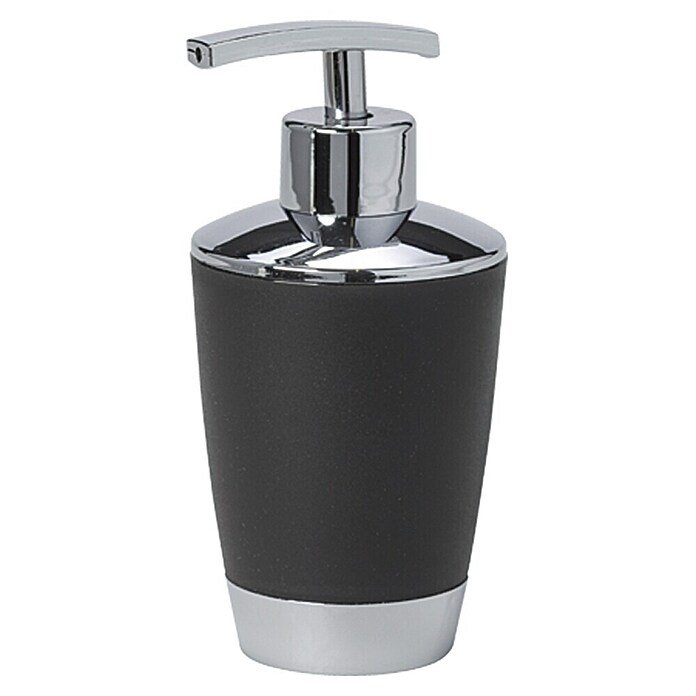 Venus Milano Dispensador de jabón (Negro, Plástico, Cromado)