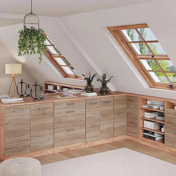 Küchenschrank für Dachschrägen R-Line 60 cm Sonoma Art.-Nr. 61720 - 