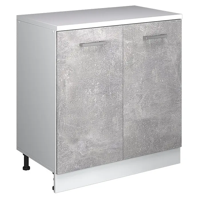 Küchenschrank für Dachschrägen R-Line 80 cm Beton Art.-Nr. 61818 - 