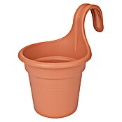 Elho Lonček za ograjo Green Basics easy - viseče  (Zunanje dimenzije (Ø x V): 20 x 25,7 cm, Plastika, Terakota) | 8444 - Kunststoff Pflanzgefäße | IAKB - Gefäße Outdoor | IAK - Gefässe,Deko outdoor, Zeitschriften | IA - Gartenhartware | I - Stadtgarten | BAUHAUS