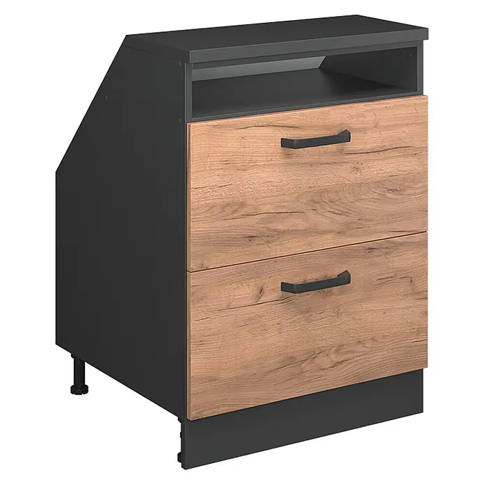 Küchenschrank für Dachschrägen R-Line 60 cm Goldkraft Eiche Art.-Nr. 60345 - 