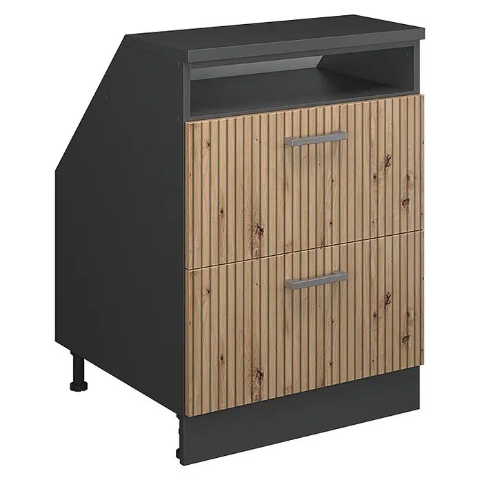 Küchenschrank für Dachschrägen R-Line 60 cm Artisan-Eiche Art.-Nr. 59992 - 