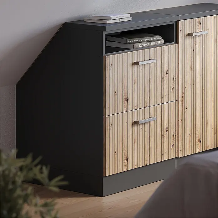 Küchenschrank für Dachschrägen R-Line 60 cm Artisan-Eiche Art.-Nr. 59992 - 