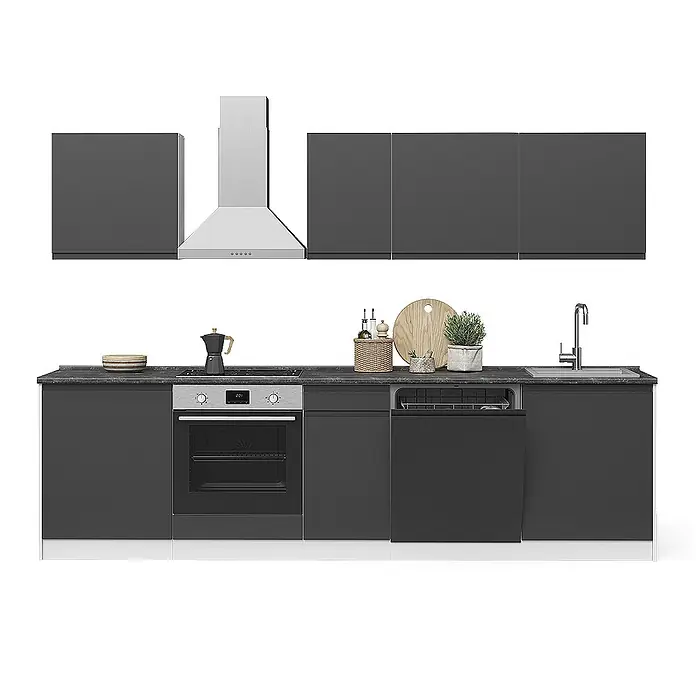 Küchenzeile R-Line 280 cm Anthrazit Art.-Nr. 70588 - 