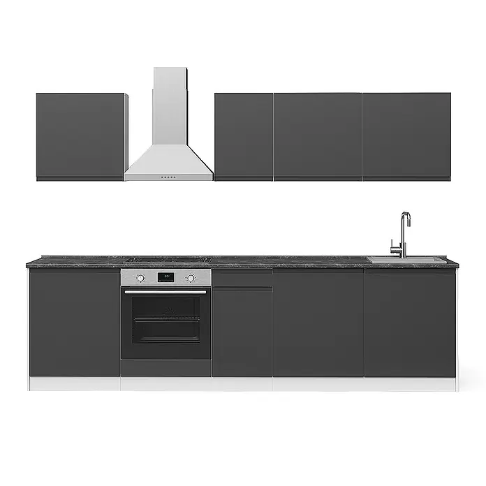 Küchenzeile R-Line 280 cm Anthrazit Art.-Nr. 70588 - 