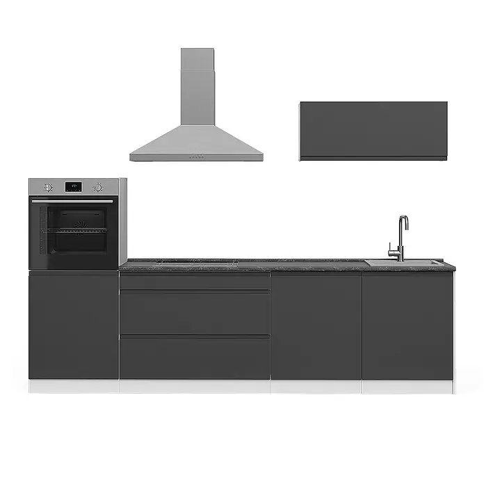 Küchenzeile R-Line 280 cm Anthrazit Art.-Nr. 70612 - 