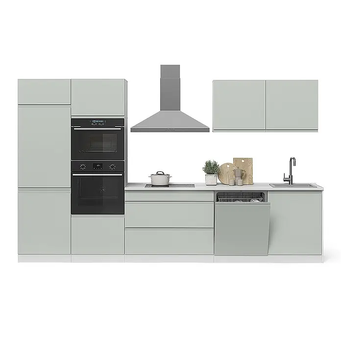 Küchenzeile R-Line 340 cm Pastellgrün Art.-Nr. 70601 - 