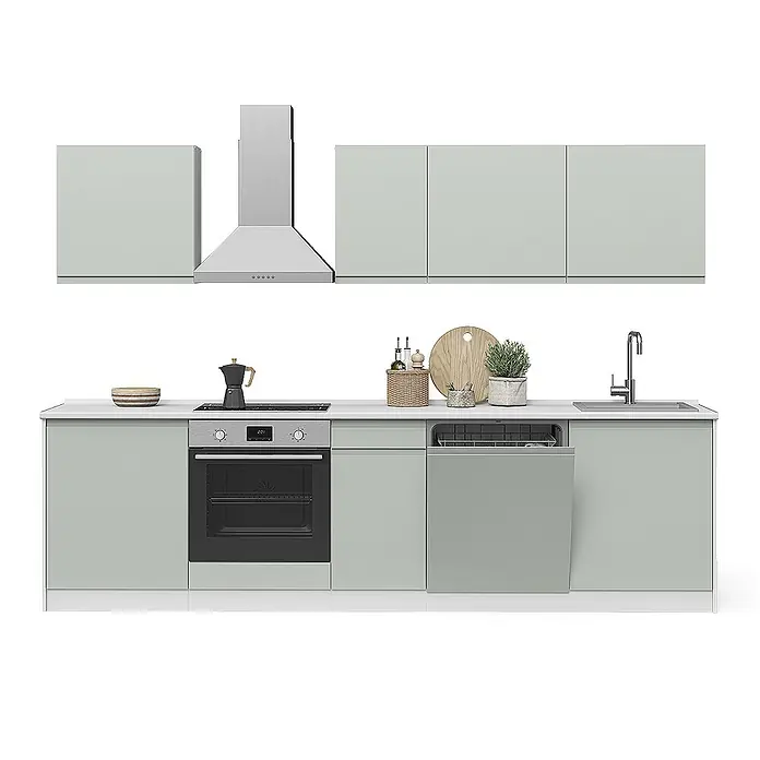 Küchenzeile R-Line 280 cm Pastellgrün Art.-Nr. 70589 - 