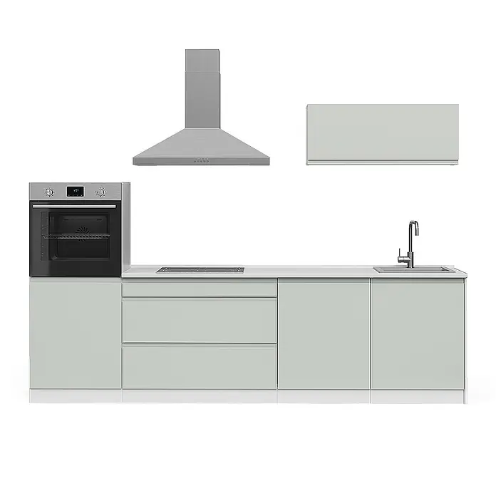 Küchenzeile R-Line 280 cm Pastellgrün Art.-Nr. 70613 - 