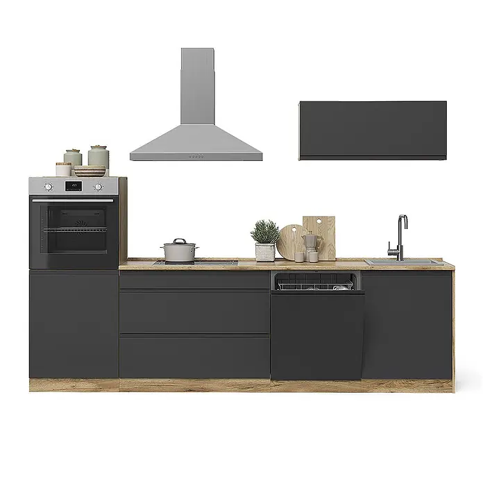 Küchenzeile R-Line 280 cm Anthrazit Art.-Nr. 70608 - 