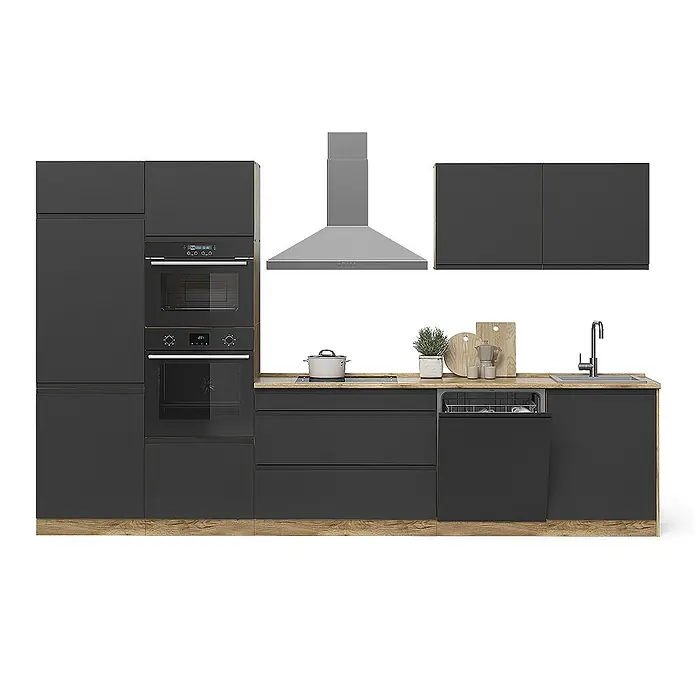 Küchenzeile R-Line 340 cm Anthrazit Art.-Nr. 70596 - 