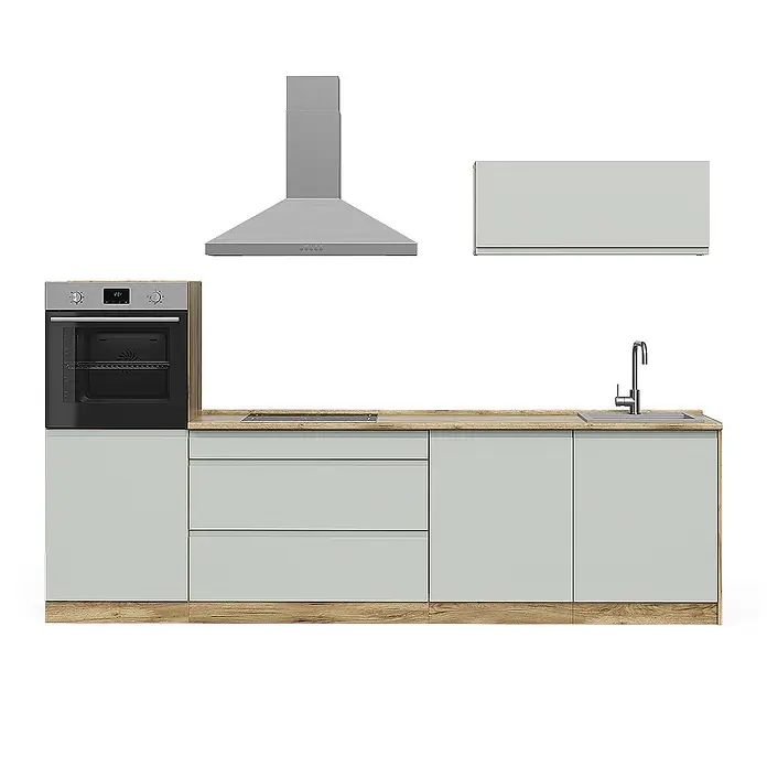 Küchenzeile R-Line 280 cm Pastellgrün Art.-Nr. 70609 - 